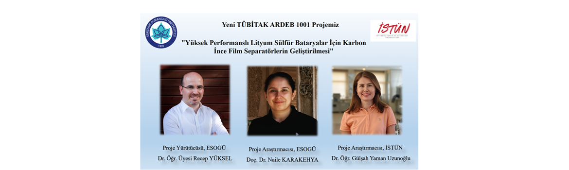 Yeni TÜBİTAK 1001 Projemiz
